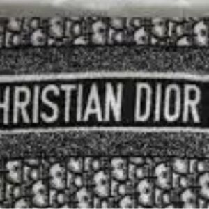 Christian Dior Black Cashmere Scarf 70”x26”